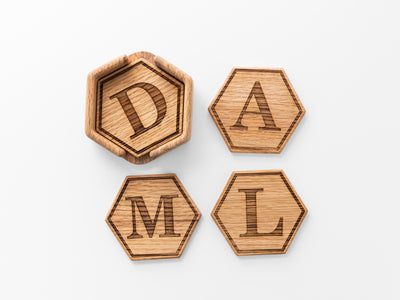 Personalized Initial Coaster Set
